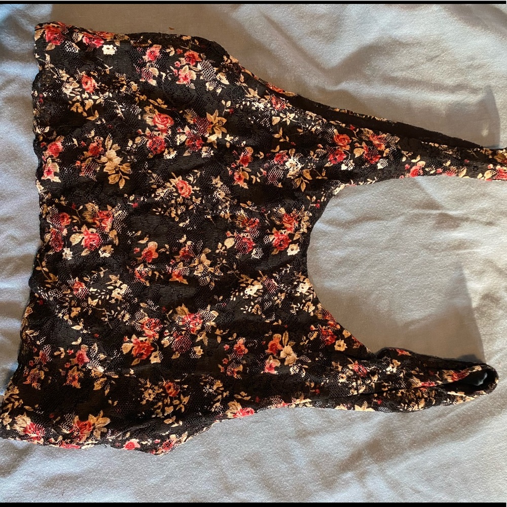 Flower crop top